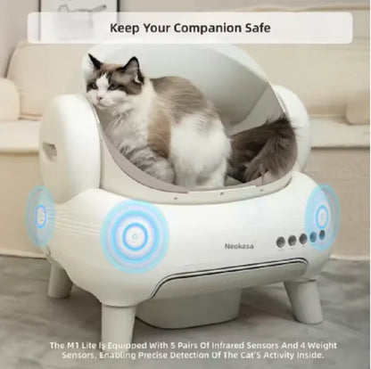 Neakasa Above Open litter box Self-Cleaning Cat Toilet Large Capacity Cat Litter Mat For Multiple Cats