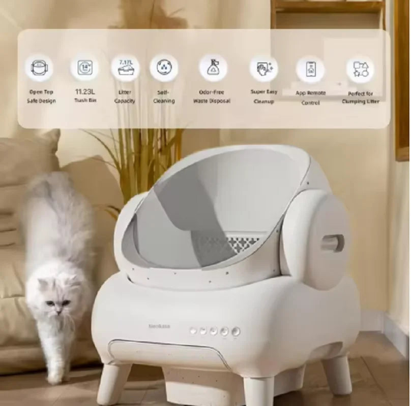 Neakasa Above Open litter box Self-Cleaning Cat Toilet Large Capacity Cat Litter Mat For Multiple Cats