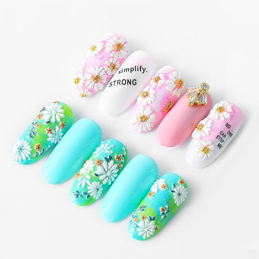 5D Floral Nail Stickers for Manicure (Nail Art)