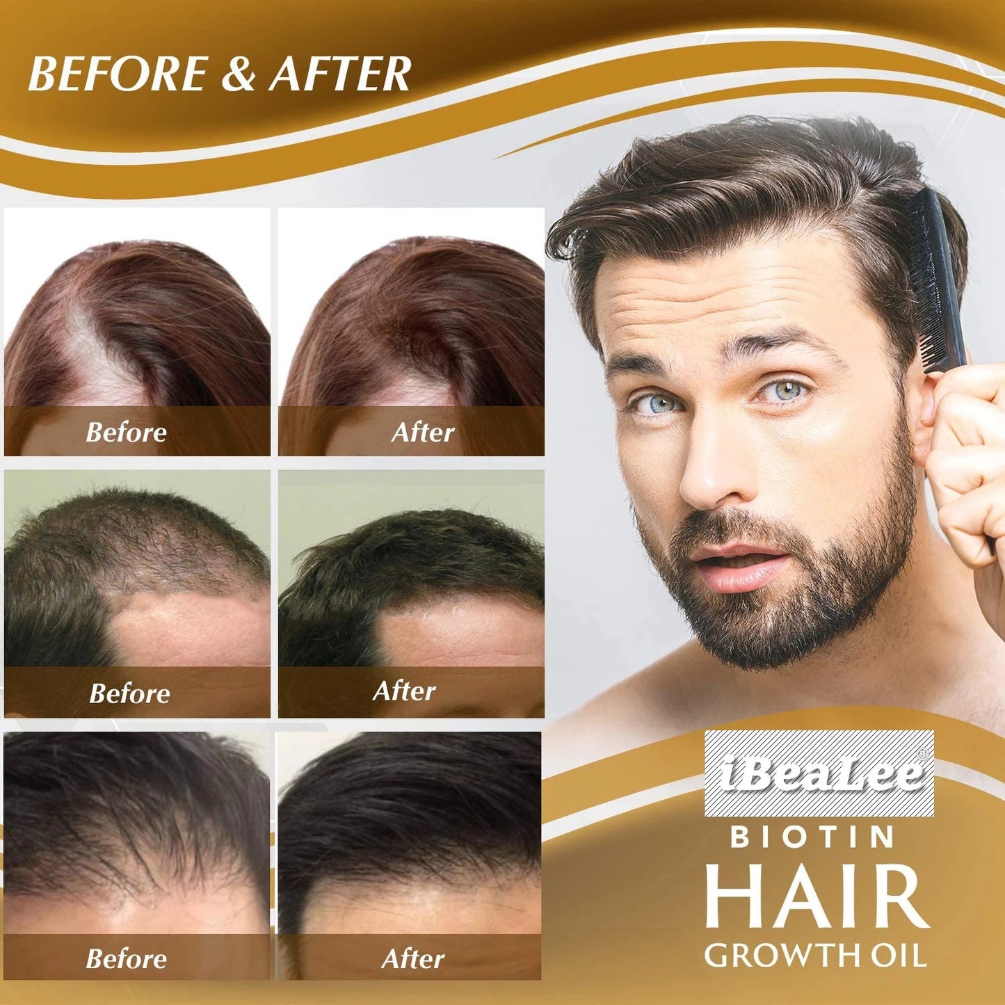 iBeaLee Hair Care Serum for Nourished and Thick Hair